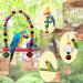 MQUPIN Bird Parrots Toys 14-Pack Cage Toys Hanging Swing Climbing Shredding Perches Ladders Sepak Takraw Bell Frosting Stick Parrot Set Toy for Medium Budgie Finches Cockatiels Conures African Parrot S-6.9inch - Buy Online on SooperMarket.com