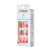KISS imPRESS Sugarpop Square Press-On Pedicure Nail Kit | Glittery Multicolored Toenails + Prep Pad, Nail File, Cuticle Stick, 24 Nails - Buy Online on SooperMarket.com
