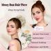 Fulang Hair 5 Pack - Wavy Large Bun Hair Parts with Rubber Bands | Artificial Hair Ties for Updos & Messy Buns (27/613) - Buy Online on SooperMarket.com