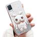 Tivenfezk nadoli for oppo realme 8 4G hare hidden stand shell caricature glitter rabbits stand soft silicone bling cell phone case transparent protective cover opo realme 8 4g clear