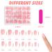 360 Pieces French Tip False Nails - Acrylic Full Cover Press-On Long Nail Tips | Nude Color Fake Nails for Women & Girls | Nail Art Manicure Decorations - Buy Online on SooperMarket.com
