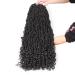 Leeven 24 Inch Goddess Faux Locs Crochet Hair 6 Packs - Long Soft Locs Braiding Hair with Curly Ends - Natural Black Synthetic Bohemian Locs Extensions for Women - Buy Online on SooperMarket.com