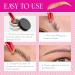 Eyebrow Care Kit Makeup Tools: Eyebrow Stamp Shaping Kit with Two Eyebrow Brush and Eyebrow Cream(Dark Brown) - Buy Online on SooperMarket.com