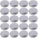 20 Pack 0.5 Ounce Aluminum Tin Jar Refillable Containers 15 ml Aluminum Screw Lid Round Tin Container Bottle for Cosmetic ,Lip Balm, Cream