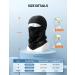 AstroAI Balaclava Ski Mask - Winter Fleece Thermal Face Mask for Men and Women - Windproof, Breathable, Cold Weather Gear for Skiing, Riding, Snowboarding - Black Medium - Buy Online on SooperMarket.com