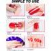 Kalolary 20PCS Red Nail Adhesive Wraps for Gel Polish - Self-Adhesive Stickers with UV/LED Lamp Required - Buy Online on SooperMarket.com