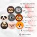 8PCS Wool Dryer Balls - Cute Animal Design 100% Natural New Zealand Wool Chemical-Free Reusable Anti-Static Laundry Solution - Buy Online on SooperMarket.com