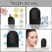 Buy Silicone Ice Roller Face Reusable Ice Roller for Smooth Skin & Illuminated Eyes (Black) | Perfect for Pore Reduction - Buy Online on SooperMarket.com