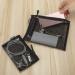 6-Piece Cosmetic Pocket Set - A5 & A6 Black Zip Bags for Travel | Stylish Pencil Case & Hanging Organizer - Buy Online on SooperMarket.com