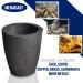 12KG MegaCast Graphite Crucible for Melting Gold, Silver, Copper, Brass, Aluminum - Black Cup Furnace Torch for Casting and Refining - Buy Online on SooperMarket.com