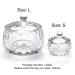 Crystal Clear Acrylic Liquid Powder Dappen Dish with Cap Lid - Small Size for Acrylic Nail Art - Transparent Glass Cup Bowl - HJ-NAPB017 (Pack of 1) - Buy Online on SooperMarket.com