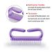 Handle Grip Nail Brush - Fingernail and Toe Cleaning Brushes for Men and Women - 6 Pack (Multicolor) - Buy Online on SooperMarket.com