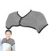 Zceplem heating pillow for shoulder - 360 degrees package thin heated neck wrap |Washable velvet neck warmer all seasons neck heating pillows heating pillows for the neck and shoulder relaxation Large light gray