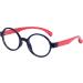 Kids Glasses Clear Lens Blocking Blue Light Flexible Rubber Frame + Strap + Case Red - Buy Online on SooperMarket.com