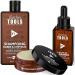 BARBER TOOLS Cosmetic beard set - 30ml beard oil + beard balm 30ml + beard shampoo 80ml | For care and beard care - MADE IN FRANCE