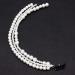 Minkissy Pearl Beads Strand Elegant Hair Chain Hair Extensions Barrettes Ponytail Decor For Women Bride Birthday Wedding Valentines Day Party - Buy Online on SooperMarket.com