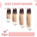 Vlasy Clip in Hair Extensions - 7 Pieces Straight Natural Human Hair - T2/27+T2/60# - 8 Inch (40g) - Seamless Clip in Extensions for Women - Buy Online on SooperMarket.com