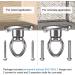 SELEWARE Heavy Duty Bearing Swing Hanger - 360 Rotate Swing Swivel Hook for Wooden & Concrete - Indoor Outdoor Hammock & Swing Set - Buy Online on SooperMarket.com