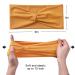 Yeshan 12 Pack Wide Twist Headbands for Women - No Slip Yoga & Workout Hair Bands in Solid Colors - Buy Online on SooperMarket.com