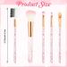 Buy WLLHYF 10-Piece Crystal Makeup Brush Set | Synthetic Fiber Tools for Flawless Foundation Eyeshadow Eyeliner & More - International Shipping Available - Buy Online on SooperMarket.com
