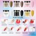 Roseflower Dipping Powder Nails Kit - 6 Colors Nude Dip Powder with Base & Top Coat - DIY Home Manicure - Fast International Shipping - Buy Online on SooperMarket.com