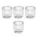 Beauticom Crystal Glass Dappen Dish for Acrylic Nail Dip Powder, Monomer, and Nail Polish Remover (Octagon Shape, 4 Pieces) 4 Pieces No Lids