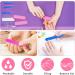 Selistamm 10Pcs Nail Buffer Blocks 4-Way 120 Grit Nail Buffers & Mini Files Set - Manicure Tools for Gel, Acrylic, Natural Nails - Pink - Buy Online on SooperMarket.com
