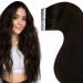 Laavoo real hair tape extensions dark brown extensions real hair tape brown hair recovery real hair tape seamless 45cm invisible tape extensions real hair smooth 50g 20 pieces #2 45cm-20pcs 1.2 #2