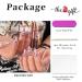 Runrayay 24pcs Press On Nails - Pink Midrings with Snake & Flame French Designs | Oval Nail Art for Women & Girls - Buy Online on SooperMarket.com