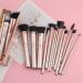 MAANGE 16 Pcs Professional Makeup Brushes Set with Sponges and Cleaner - Champagne Gold - Buy Online on SooperMarket.com