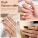 Modelones 6 Colors Dip Powder Nail Kit Starter 12Pcs Fall Winter Nude Brown Neutral Skin Tone - Acrylic Dipping Powder System with Base & Top Coat, Activator - French Nail Art, DIY Manicure Kit - Buy Online on SooperMarket.com