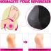 3 Pairs Moisturizing Gel Heel Socks - Soft Open Toe Socks for Dry Skin Care (Black) - International Shipping - Buy Online on SooperMarket.com
