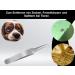 Premium 8 cm Pointed Curved Tweezers - Stainless Steel Precision for Eyebrows & Beauty | International Shipping - Buy Online on SooperMarket.com