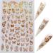 NAIL ANGEL 8-Sheet Laser Gold & Silver Butterfly Nail Art Sticker Set - Nail Art Decoration 10238 - Buy Online on SooperMarket.com