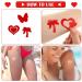 210-Piece Self-Adhesive Tanning Stickers Set - Heart, Lips, Cherry Tree Designs | Tanning Bed Salon Supplies - 7 Styles Available - Buy Online on SooperMarket.com