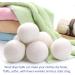 Wool Dryer Balls - 4PCS Natural Fabric Softener | 100% Organic New Zealand Wool | Reusable Anti-Static & Eco-Friendly | Reduces Drying Time & Wrinkles - Buy Online on SooperMarket.com