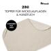 Hauck Topper & Towel for Changing Mat - Breathable Muslin & Terry Cloth Washable 60 C Unisex Design for Hauck Change N Clean (Beige Dots) - Ideal for Babies - Buy Online on SooperMarket.com