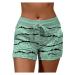 Ronony shorts women sweatpants short sports pants Mini Hotpants Yoga Running shorts sweatpants running fitness pants short cyclists with bags sports shorts sweatose m 001#green
