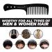 Trende Essentials Wide Tooth Comb - Heat Resistant Detangler for Curly Hair - Black - Buy Online on SooperMarket.com
