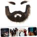 HAPINARY 1 Set Beard Dress up Brown Beard Pirate Cosplay Prop Grey Santa Claus Beard Gnome Beard Plush - Buy Online on SooperMarket.com