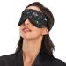 Haskirky Light Blocking Eye Mask Adjustable Breathable Eye Mask for Men and Women | Perfect for Travel, Yoga, and Meditation | Deep Sleep and Comfort | Black Stars Design - Buy Online on SooperMarket.com