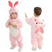 Doladola Baby Boys Girls Cartoon Animal Hooded Onesies Infant Pajamas Romper 18-24 Months Rabbit