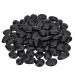 Hisredsun 3.96 lb Black Polished Stones Natural River Pebbles Gravel for Aquarium Flowerpot Landscaping Vase Fillers and Garden Decoration 1.8 Kilograms Black