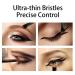 Raffaello Ultra-Thin Eyebrow Brush Set - 3Pcs Angled Precision Eyeliner Makeup Brushes | Cruelty-Free Synthetic Bristles | Slanted Eye Brow Tinting Kit (Black) - Buy Online on SooperMarket.com