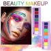 QIUFSSE 2 Packs Water Activated Eyeliner Palette - 16 Colors, UV Glow, Highly Pigmented Neon Eyeliner Set - Buy Online on SooperMarket.com