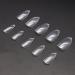 500pcs Acrylic Artificial Nails - Oval Almond Shape Natural White Nail Art for Home Extensions - Buy Online on SooperMarket.com