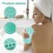 Soft Silicone Body Scrubber Shower Brush - Double-Sided Massage Bath Brush for All Skin Types - Buy Online on SooperMarket.com