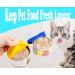 COMTIM Small Cat Food Can Lids - 2 Pack Silicone Covers for 3 oz Cans - Blue/Green - Buy Online on SooperMarket.com