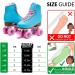 Goupsky Roller Skate Shoes for Women/Youth - Retro 4 Wheels Quad Skates - Blue Size 9 - Indoor & Outdoor - Buy Online on SooperMarket.com