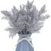 20Pcs Silver Christmas Tree Picks - Glitter Pine Branches for Holiday Crafts & Decor - Buy Online on SooperMarket.com